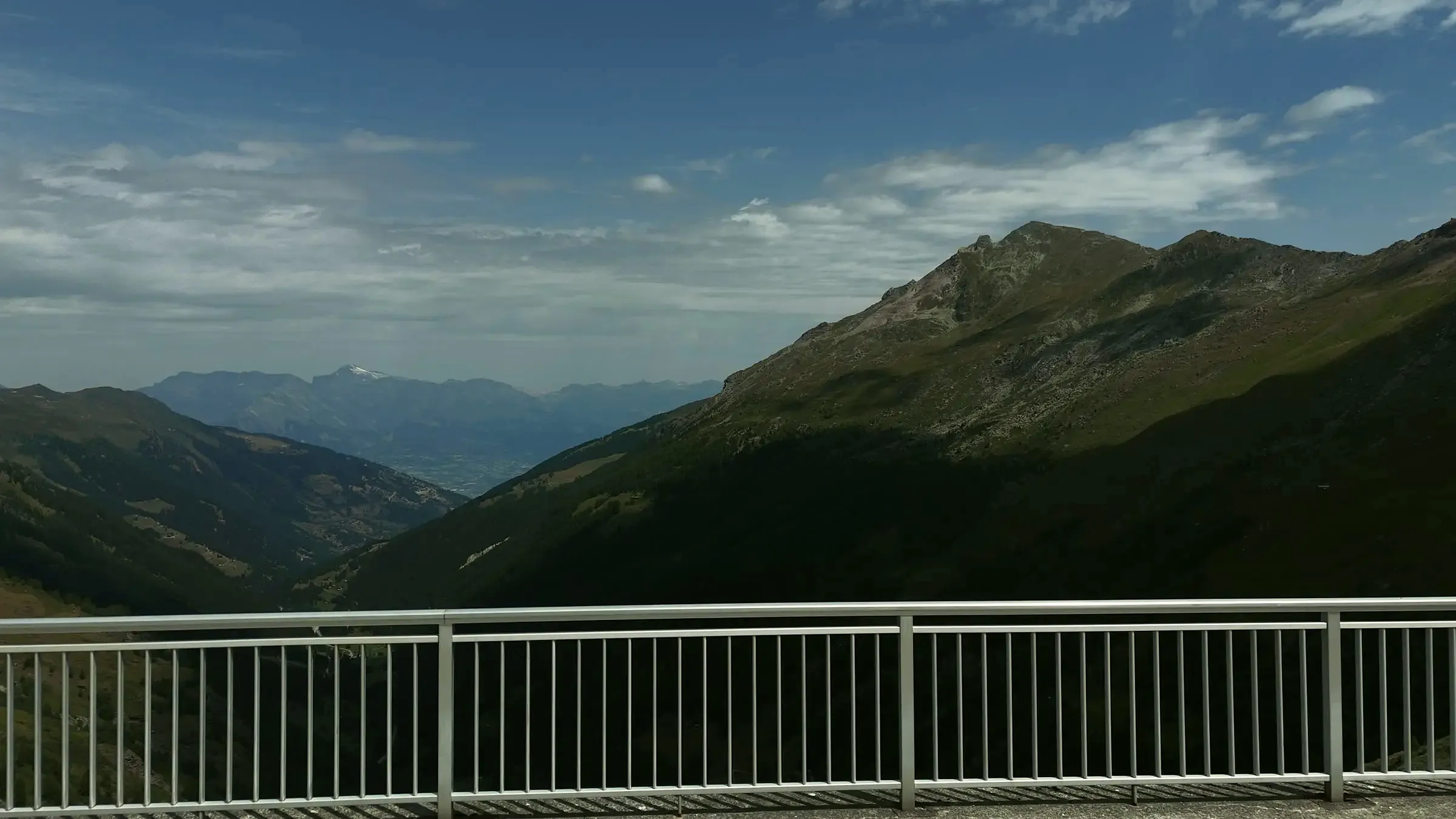 View from the railing of the Grande Dixence dam
