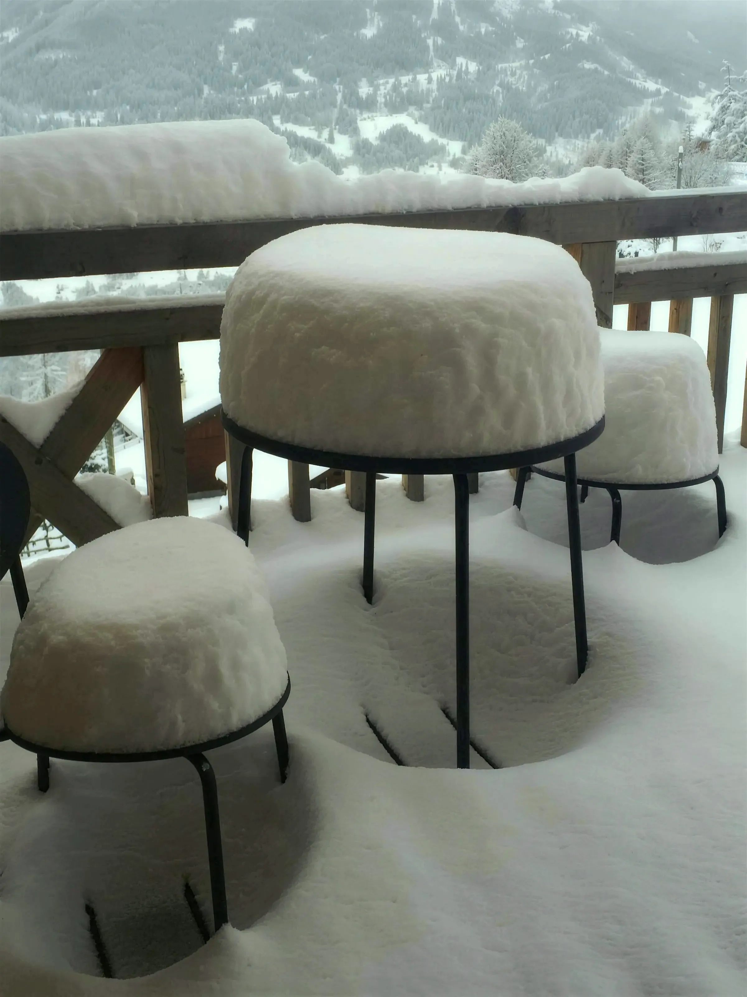 Terrace in winter